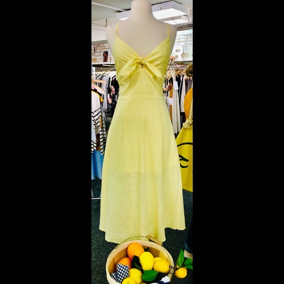 NWT Linen Lemon Dress - Picture 2 of 7